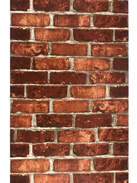 A Brick Wall That Is Made Out Of Red And Brown Bricks With No Mortars