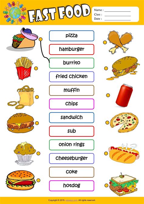 Food Vocabulary And Count English By Theron 000