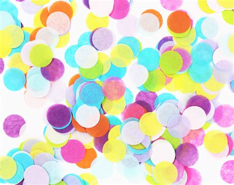 Confetti Papier De Soie Multicolore Confettis Anniversaire Licorne