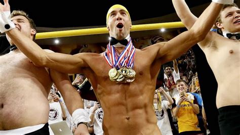 Michael Phelps Was Almost Naked At College Basketball Game Youtube