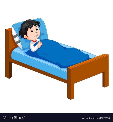 Kid In Bed Clipart