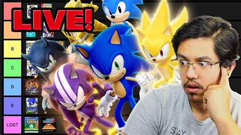 Ranking Every Single Sonic Game Live Youtube