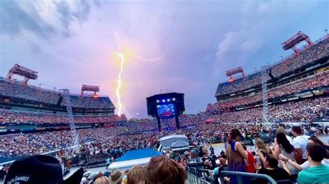 🔥 Lightning Strike Near Nissan Stadium Nashville Tennessee July 31