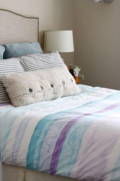 Download How to Sew and Paint Your Own Duvet Cover | Duvet cover tutorial, Bed duvet covers, Watercolor ...
