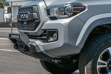 Dv8 Offroad Toyota Tacoma 2016 2020 Front Bumper With Hoop Winch Ready