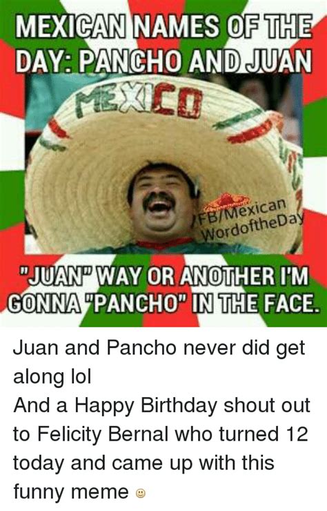 Mexican Word Of The Day Memes Birthday