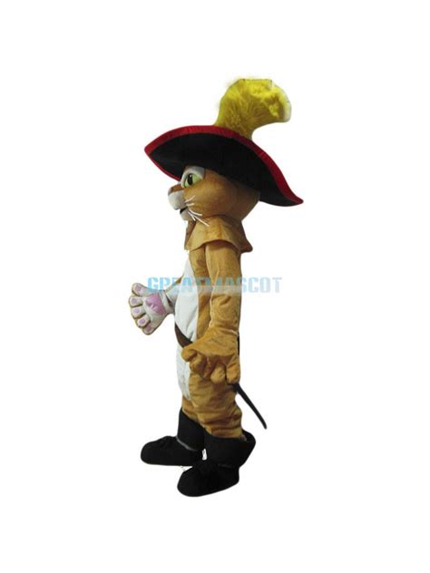 Puss In Boots Mascot Costume Free Shipping