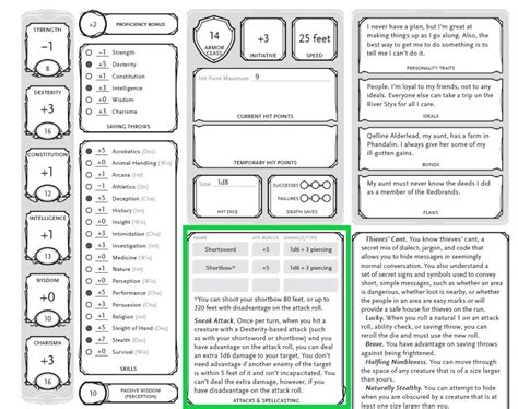 The Ultimate Beginners Guide To Reading Your Dandd 5e Character Sheet