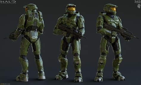 Master Chief Halo 2 Anniversary By Akin Bilgic Sci Fi