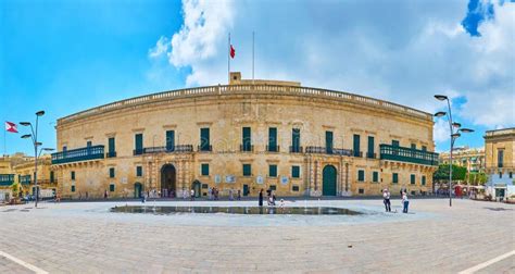 Panorama De Palais Magistral De Vilhena Mdina Malte Photographie