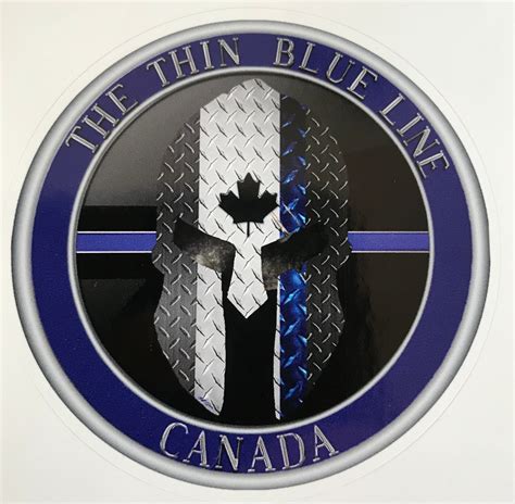 The Thin Blue Line Canada Official Sticker Decal 3 ‘ Round