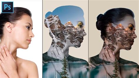 Double Exposure Effect In Adobe Photoshop Tutorial Youtube