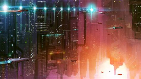 Sci Fi City Cities Artwork Art Futuristic