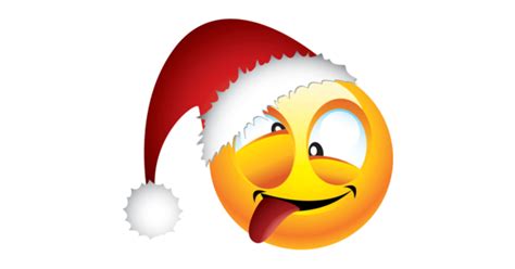 Zany Santa Smiley Symbols And Emoticons