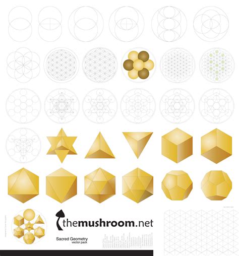 Free Sacred Geometry Vector Pack The Mushroom