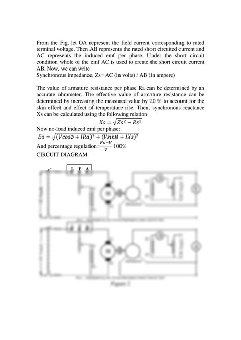 Solution Determination Of Regulation Of An Alternator By Studypool