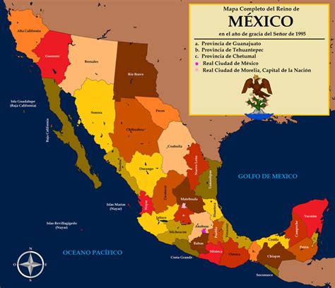 Kingdom Of Mexico Ad 1995 Provinces Spanish By Aztlanhistorian On