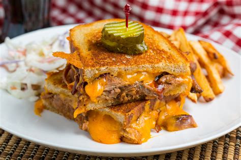 It is then served with a bbq sauce, often topped with coleslaw on a bun. BBQ Pulled Pork Grilled Cheese Recipe on Closet Cooking