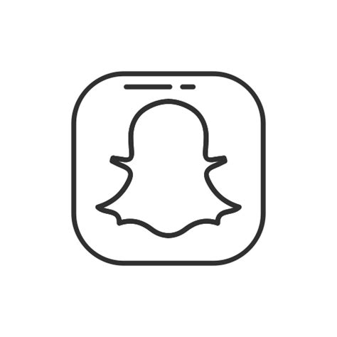 Social Media Snapchat Logo Name Icon
