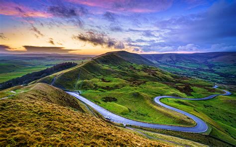 Download Wallpapers Chrome Hill 4k Sunset Parkhouse Hill Beautiful