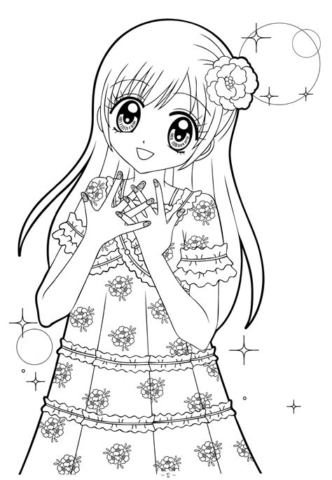 Cute Anime Girl Coloring Pages To Print