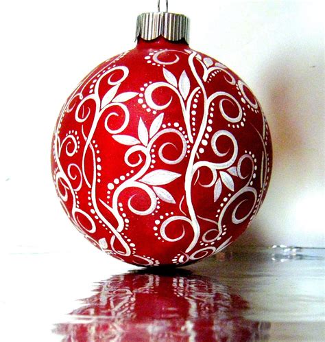 Hand Painted Glass Christmas Ornaments