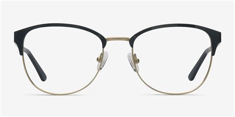 The Moon Square Black Golden Full Rim Eyeglasses Eyebuydirect Eyeglasses For Women