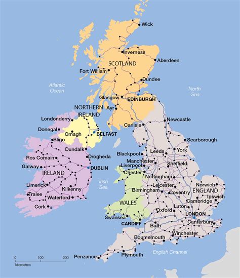Map Of England And Cities
