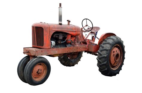 Gambar Traktor Tanah Pertanian Vintage Antik Roda Retro Tua