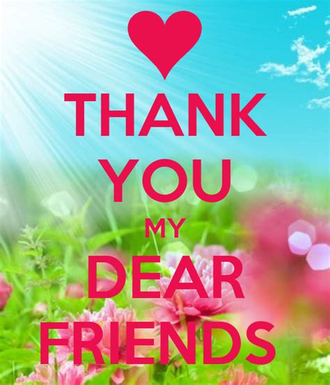 Thank You Friends My Life My Journey