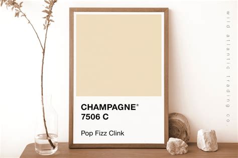 Printable Champagne Color Swatch Pantone Inspired Color Etsy