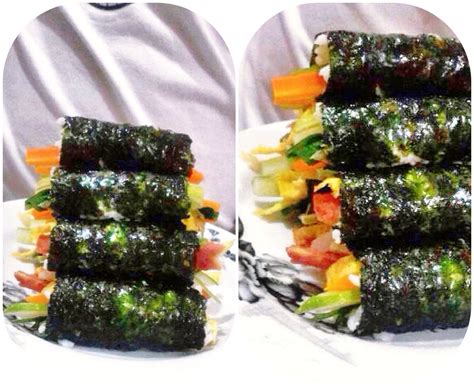 Bagi anda yang sedang ngidam masakan korea, coba bikin sendiri, yuk! EGGCITED: Resep Masakan Korea (Mini Kimbap)