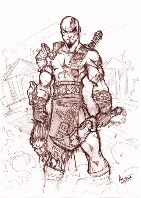 God Of War Drawing At Getdrawings Free Download