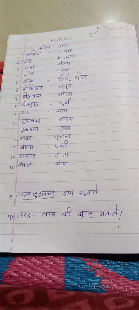 Kathin Shabd Hindi Notes Teachmint