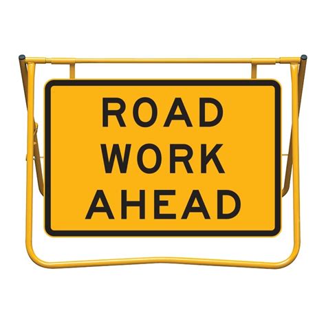 Road Work Ahead Sign And Stand 900 X 600mm Seton Australia