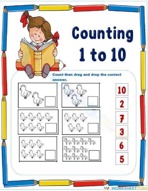 Counting 1 10 Worksheet