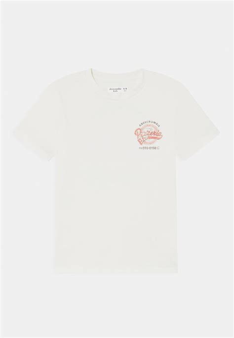 Abercrombie And Fitch Small Merch T Shirt Print Whitewit Zalandobe