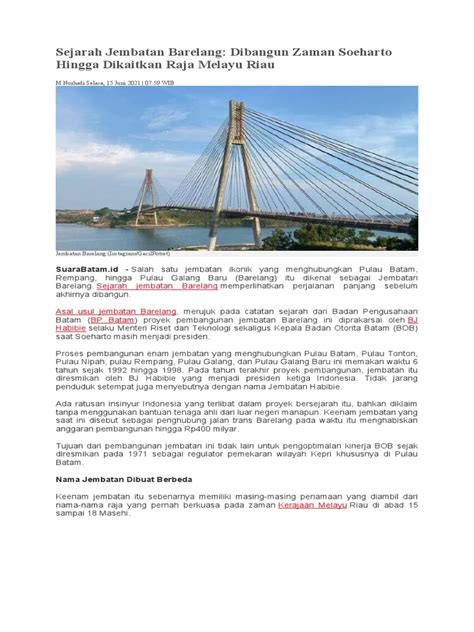 Sejarah Jembatan Barelang Pdf