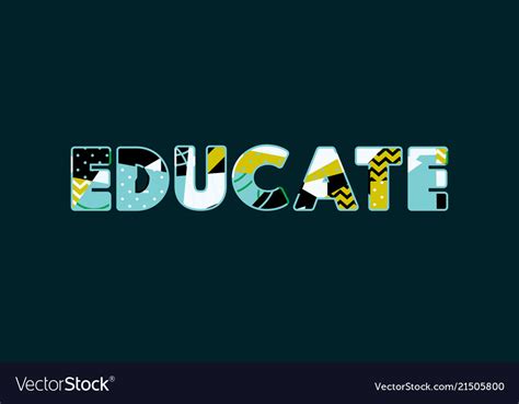 Educate Concept Word Art Royalty Free Vector Image
