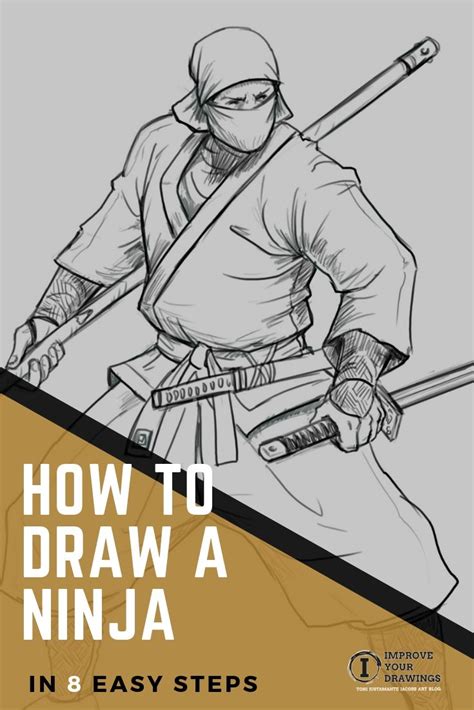 How To Draw A Ninja Step By Step Easy At Drawing Tutorials