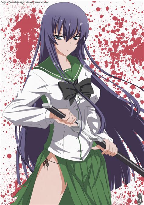 Saeko Busujima Hotd By Zeroooart On Deviantart