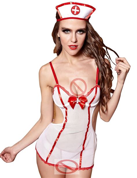 Woman Sexy Lingerie Nurse Costume Role Playing Nurse Cosplay Uniforms Temptation Lady Tranparent