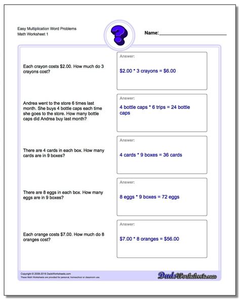 Two Step Word Problems Worksheets 3rd Grade