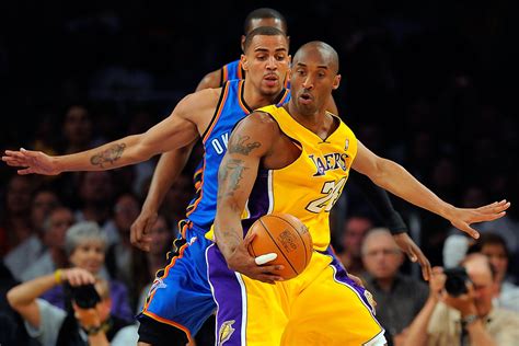 You are watching lakers vs thunder game in hd directly from the staples center, los angeles, usa, streaming live for your computer, mobile and tablets. Kobe Bryant in Oklahoma City Thunder v Los Angeles Lakers, Game 5 - Zimbio