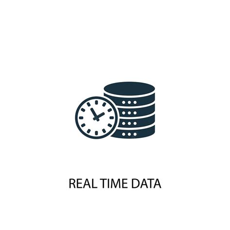 Premium Vector Real Time Data Icon Simple Element Illustration Real