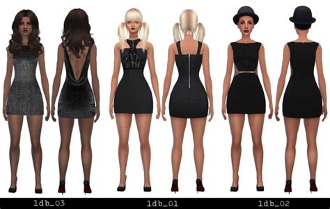 Miss Paraply Little Black Dresses Part 1 Sims 4 Downloads