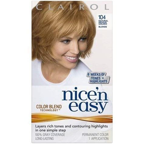 Nice N Easy Permanent Color Natural Medium Golden Blonde 8g 104 1 Ea Beauty