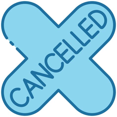 Cancelled Generic Blue Icon