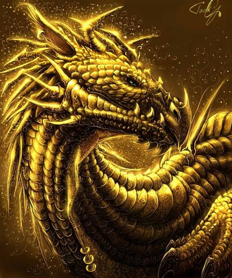 94 Best Golden Dragon Images On Pinterest Fantasy Art Mythological