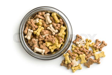 Dog Food Shaped Like Bones Stock Image Colourbox